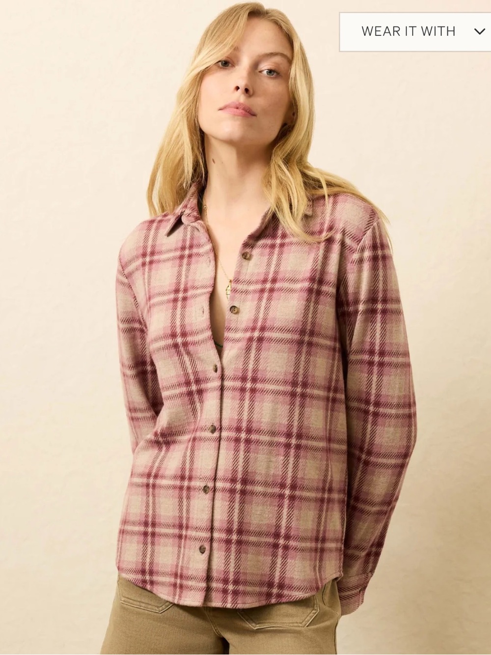 FAHERTY Legend™ Sweater Shirt Berry Coast Plaid Size Small